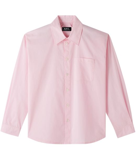 Women Faa - Pink Well-Built Logo Boyfriend Shirt A.p.c. Blouses, Shirts