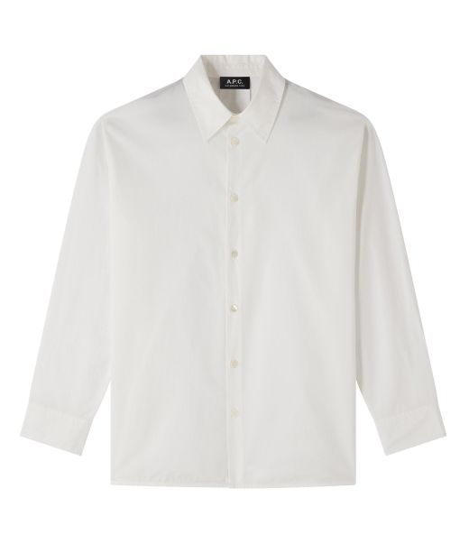 Women A.p.c. Blouses, Shirts Aab - White|Kaa - Green Rosie Shirt Efficient