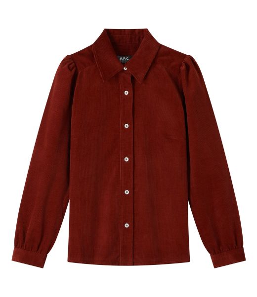 Margot Shirt Unbeatable Price Eaf - Brick Red|Jaa - Khaki|Iak - Dark Navy Blue Women A.p.c. Blouses, Shirts