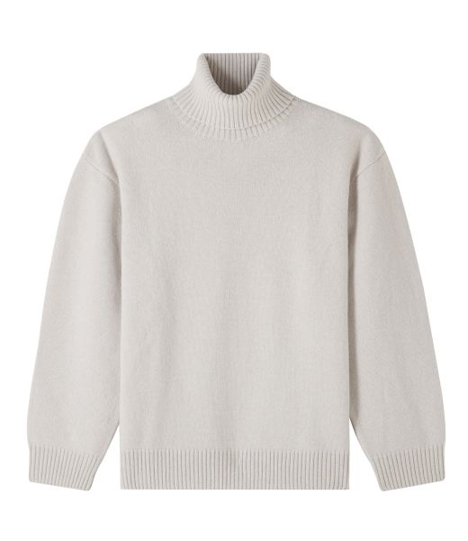Men Closeout Knitwear, Cardigans Marc Sweater A.p.c. Paa - Heather Ecru|Plc - Charcoal Gray