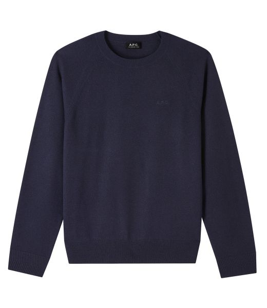 Shop A.p.c. Iak - Dark Navy Blue Knitwear, Cardigans Elie Sweater Men