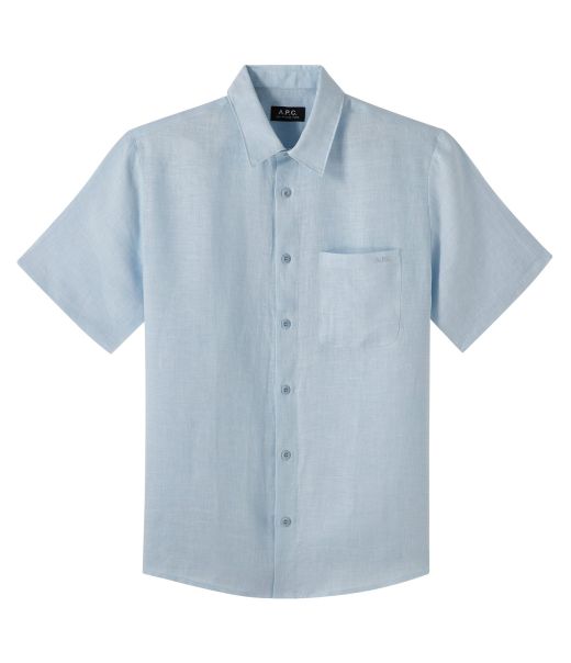 Review Men Iab - Pale Blue|Kae - Muted Green|Iaj - Navy Blue|Lzz - Black Shirts Bellini Logo Short-Sleeve Shirt A.p.c.