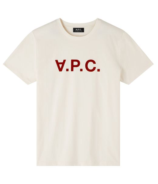 V.p.c. Color T-Shirt H Aac - Off White|Caj - Chocolate A.p.c. T-Shirts, Polos Men Quality